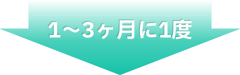 1～3ヶ月に1度